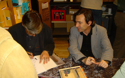 François Schuiten et Benoît Peeters au Festival de la BD de Kobenhavn en 2006 (Danemark)